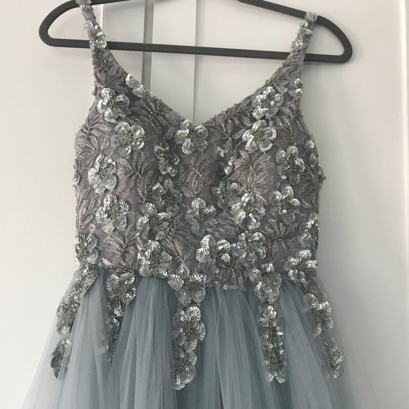 Dresses & Skirts - Beautiful, silver gray gown, size 2